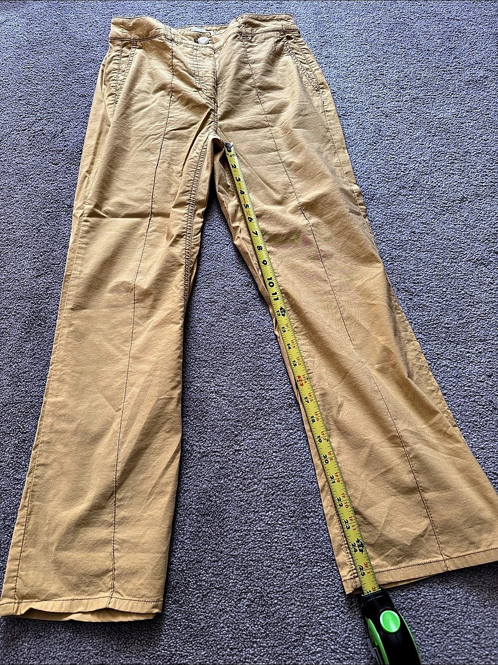 Nicole Miller Wide Leg Pants in Tan Size 2